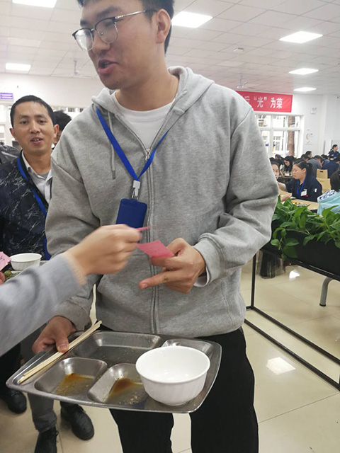 星沙園區食堂開展光盤行動見成效